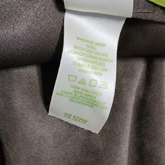 SIGRID OLSEN Solid All Tan Brown Suede Side Zip Zipper Pants Womens Size 14 - Picture 4 of 6